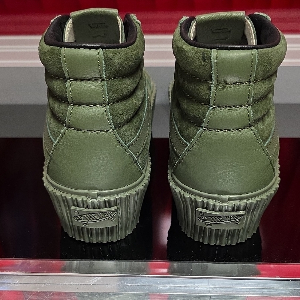 Vans Sk8-Hi Reissue 3 Platform Army Green – Men’s 5 / Women’s 6.5 – New - Picture 3 of 5
